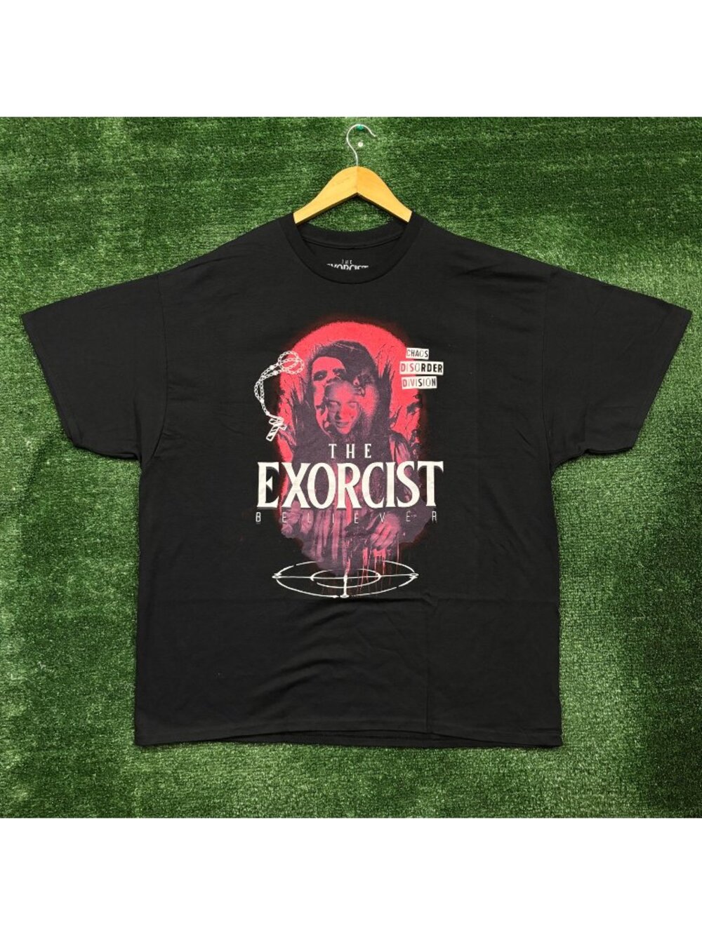 The Exorcist Believer Chaos Disorder Division Horror Movie T-Shirt Size 2XL